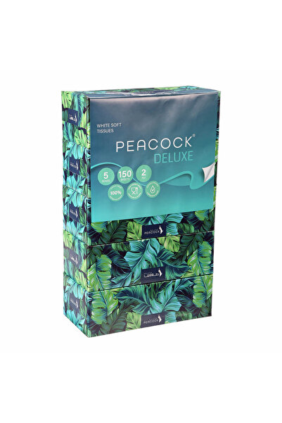 Peacock مناديل ديلوكس 150 × 2 طبقة