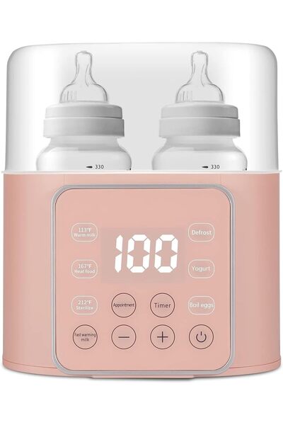 Arabest جهاز تدفئة زجاجات الأطفال، شاشة LCD لضبط دقيق لدرجة الحرارة، وضع تشغي...