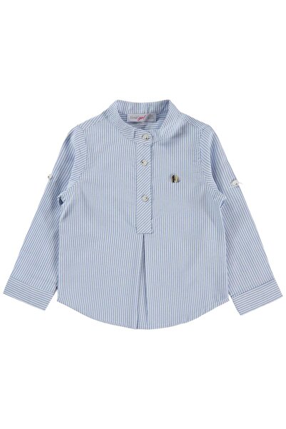 ZEYNEVA قميص تيمو كلاسيكي للبنات من 2-5 سنوات - أزرق