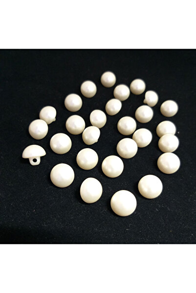 hobimon Εισαγόμενα κουμπιά μισού μαργαριταριού 12 χιλιοστά - Κουμπιά κρεμ μαρ...