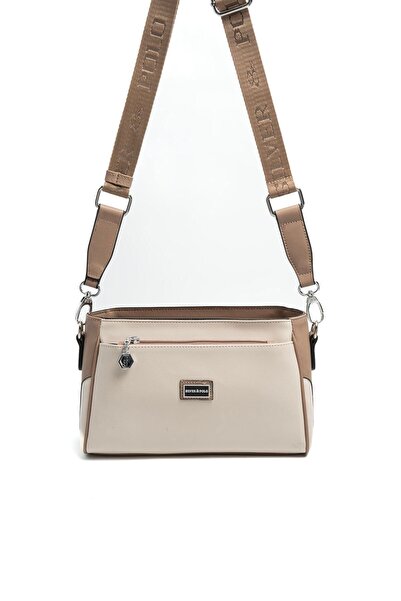 Silver Polo Silver & polo sp1273 women's Crossbody Bag flat beige-latte