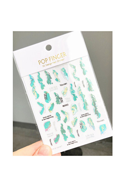 delis Abtibilduri unghii Marquise, STICKER137, Verde