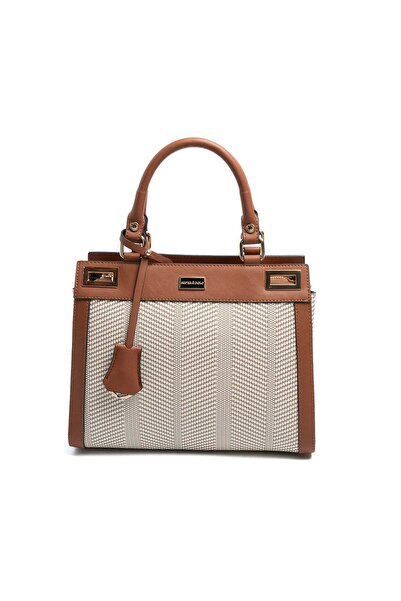 Silver Polo Silver & Polo Sp1174 Women's Clutch Bag Straw Beige-Tan