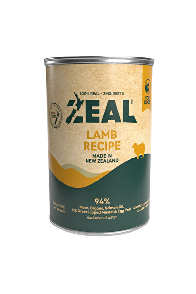 Zeal Pet Food طعام الكلاب الرطب من زيل بنكهة لحم الضأن الخالي من الحبوب 390 غرام