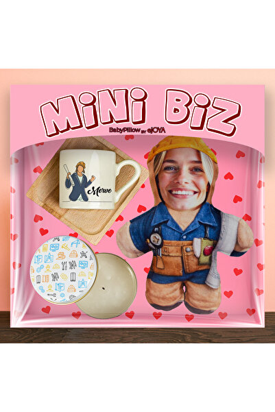 EJOYA MiniBiz Kişiye Özel Fotoğraflı Fincan Mum Ve Yastık Seti 116257