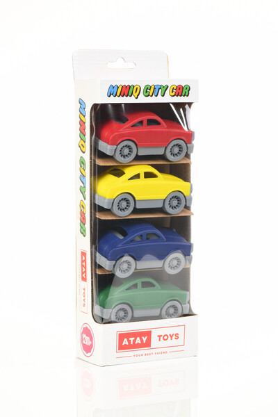 ATAY TOYS مجموعة سيارات ميني كيو سيتي كار أوتو كلاسيك مكونة من 4 سيارات لعبة