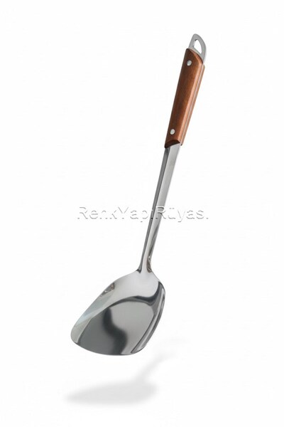 RENK YAPI RÜYASI Bamboo Sapli Stainless Steel Pasta Pizza Spatula Baklavaci S...
