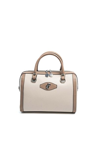 Silver Polo Silver & Polo Sp1091 Women's Clutch Bag Plain Beige-Latte