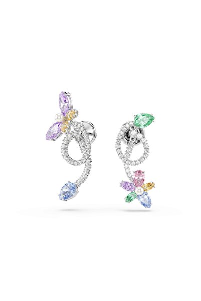 Swarovski Ariana Grande x Kulak gömlekli damla küpe, Karışık kesimler, Yusufç...
