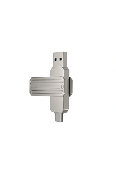 WIWU Wi-FD003 Infinite 2 in 1 USB 3.2 Flash Drive 128GB - Silver