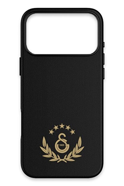 Galatasaray حافظة هاتف آيفون 17 بروماكس المرخصة من ليزانلي، 5 نجوم، ذهبية، AR...