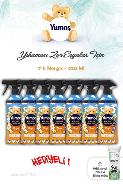 Yumoş 430 ml Nergis Açık Hava Etkisi 7 Adet Sprey ve Rosie
