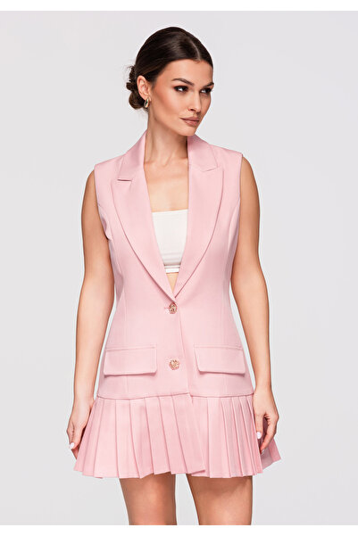 Larica OMBRE Women's Elegant Blazer Dress LA-OM-DLR303 Rose