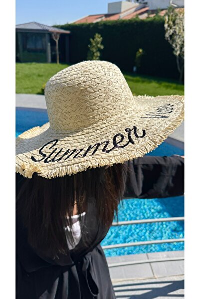 keisy قبعة نسائية واسعة من القش