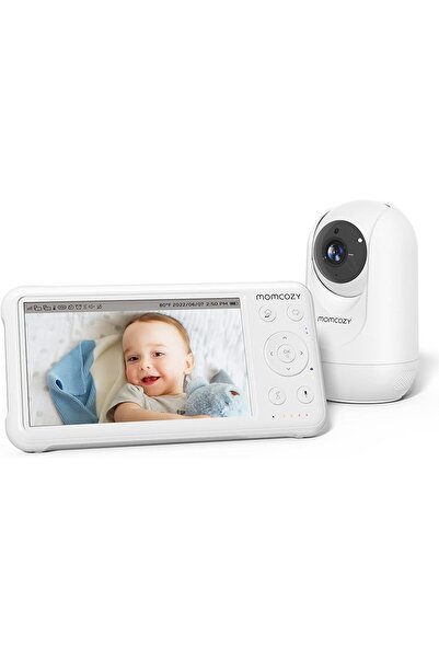 Momcozy Video Baby Monitor, 1080P 5" HD Baby Monitor with Camera & Wall Mount