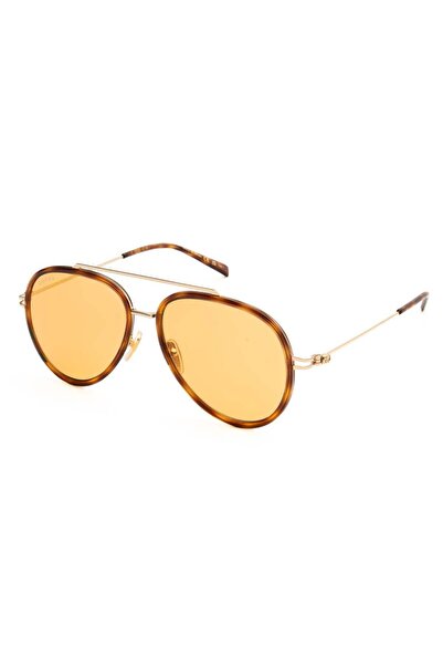 Gucci 1981 002 56-15-145 Yellow Glass Unisex Sunglasses