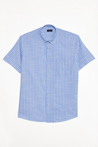 Tudors Men's Regular Fit Classic Cut Oversized 100% Cotton Linen Texture Sing...