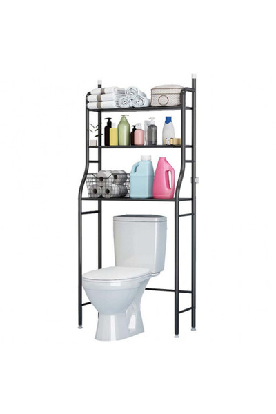 Artenova Three-shelf toilet organizer shelf, ArteNova, black