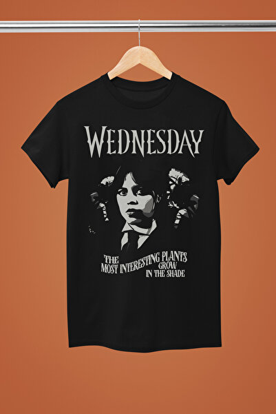 MAGORS Wednesday Addams Printed 100% Cotton Lu Regular Fit Tshirt