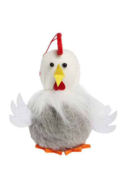 Goliat Breloc de pluș, decorațiune de Paște, figurină, 11 cm, gri