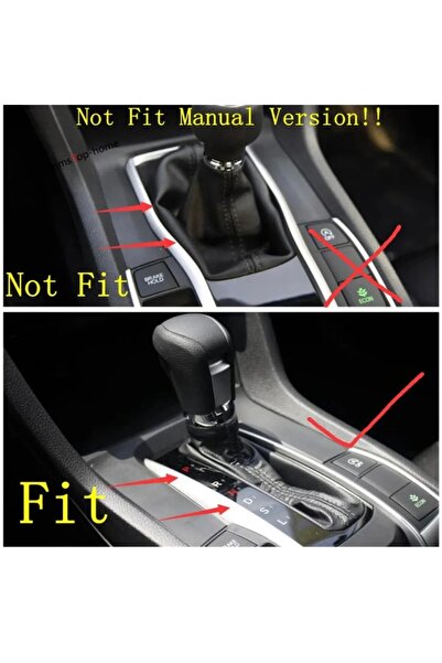 CİHAN GROUP Honda Civic FC5 / FK7 10. Nesil 2016–2021 Orta Konsol Vites Panel...