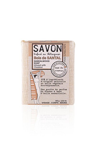 Mas du Roseau Sandalwood Scented Herbal Soap 100 Gr