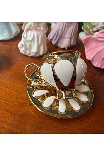 Ogeda Home, Buenos 6'lı Gold Lüks Fincan Takımı-6'lı Vintage Esintili Fincan ...