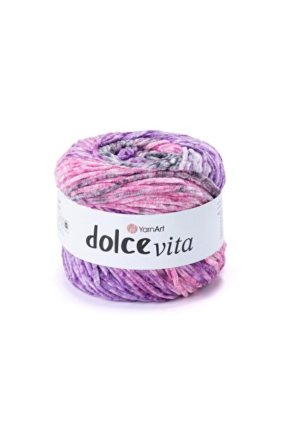 Yarnart Dolce Vita - Knitted Yarn Ebruli̇-3418