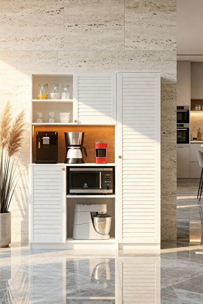 Avmpark Lord Kahve Köşesi Mikrodalga Bölmeli Airfry Kiler Dolabı+Boy Dolaplı ...