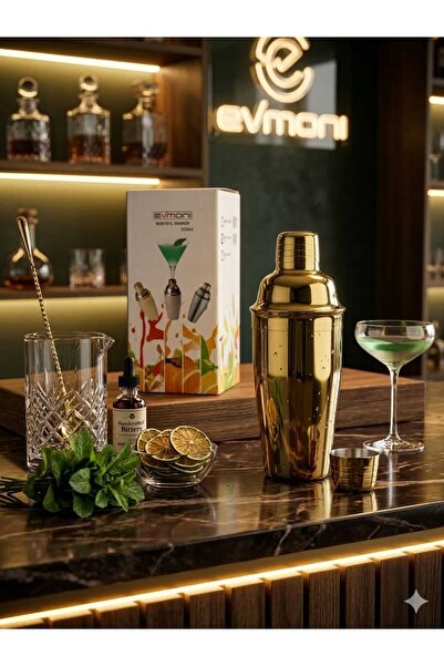 Evmoni Cocktail Shaker Gold 500ml