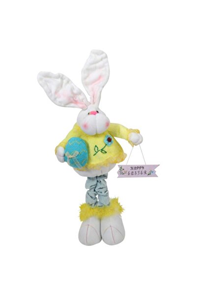 Goliat Wielkanocny Zając Pluszowy z Jajkiem - Dekoracja Stołu, 50 cm