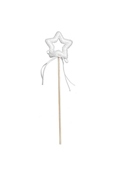 Goliat Decorațiune de Crăciun STEA PE STÂNGA DE CRĂCIUN 26 cm ALBĂ