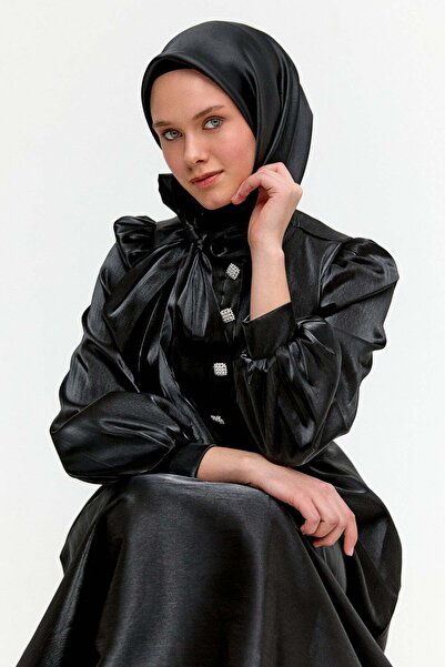 Setrms Jakarlı Şifon Abiye Elbise