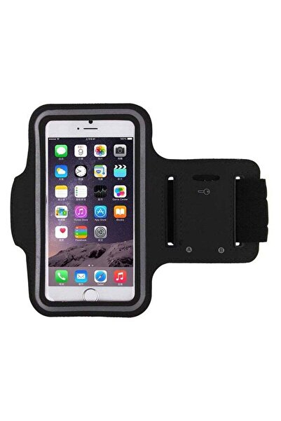 Generic جراب رياضي أسود للجري والركض والتمارين الرياضية، مزود بحزام للذراع، م...