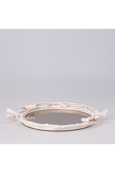 Selim صينية مافيرا المرآة اللؤلؤية