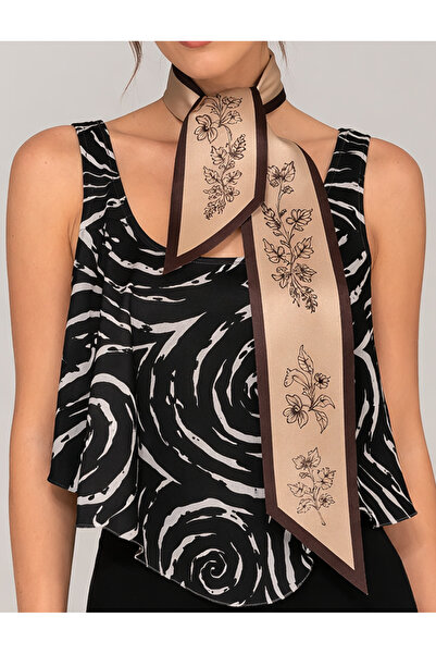 tarzınısec Choose Your Style Ada Bahçesi Patterned Brown Tie / Scarf / Foular...