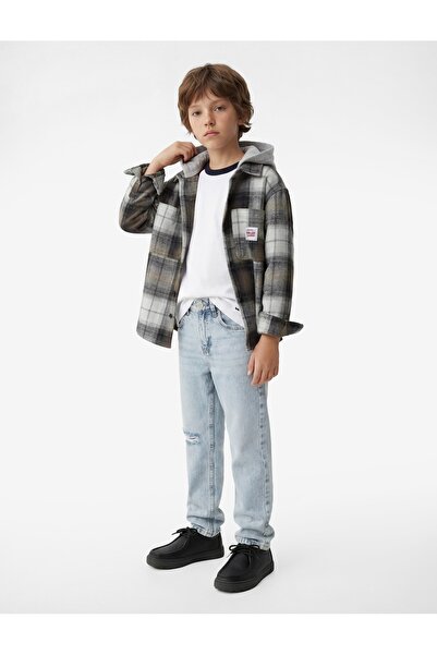 Koton Pamuklu Beli Ayarlanabilir Lastikli Denim Pantolon