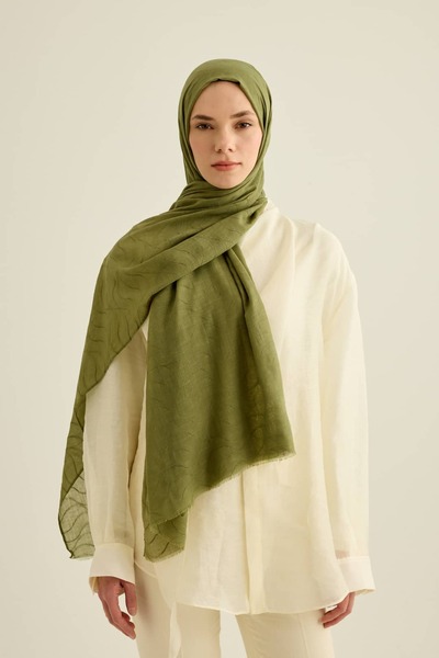 Modakaşmir Rüzgar Desen Aya Puff Şal