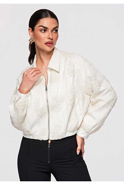 OMBRE Femei Jachetă Tip Bomber Elegantă OW-JANP-0133