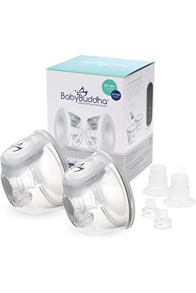BabyBuddha Hands-Free Breast Pump Collection Cups - Reusable Breast Milk Pump...