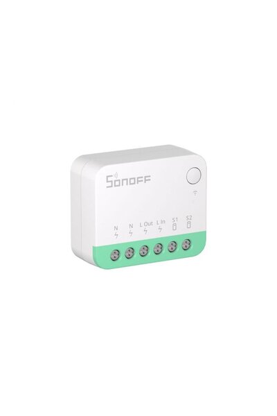 Sonoff Comutator inteligent wifi MINIR4M, 2.4 GHz, 2400W, Bluetooth, compatibil Matter