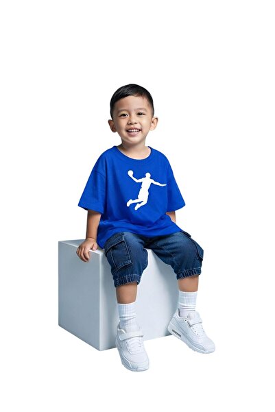 BENROMA Παιδικό μπλουζάκι unisex με στάμπα μπάσκετ 1GH1