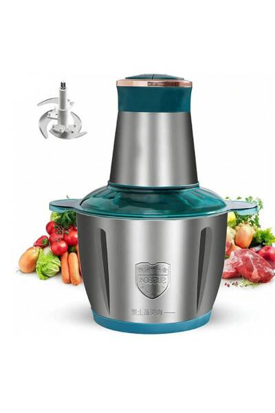 VmaxVision مفرمة متعددة الاستخدامات سعة 2 لتر مصنوعة من الفولاذ المقاوم للصدأ...