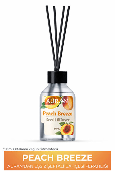 AURAN Şeftali Esintisi Çubuklu Oda Kokusu Bambu Kokusu Peach Breeze Reed Diff...