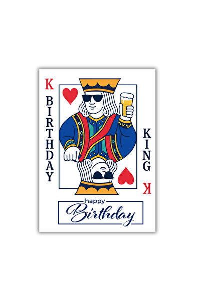 OEM Felicitare 13x18cm cu plic, aniversare/zi nastere King