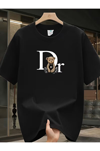 LİNA06 pure cotton printed short-sleeved T-shirt Men's summer new casual larg...