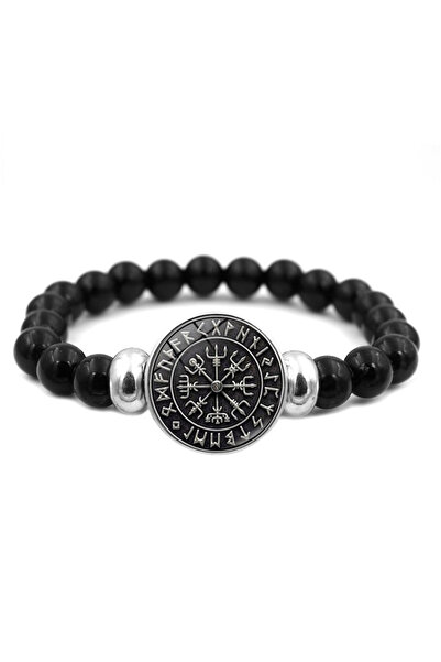EFAYN.RO Bratara, model compas viking, accesoriu amuleta runa nordica, elasti...