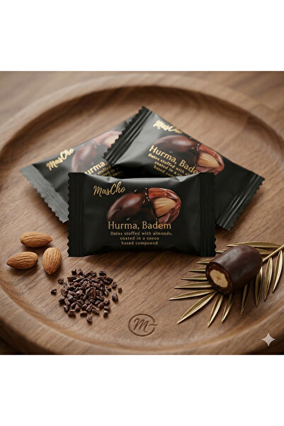DK PAZARLAMA MASCHO BİTTER ÇİKOLATALI BADEMLİ HURMA 1KG