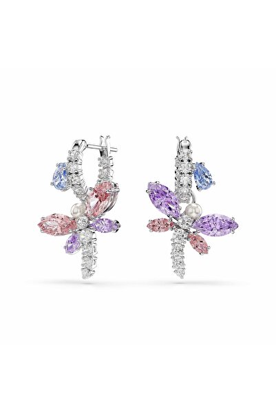Swarovski Ariana Grande x damla küpeler, Yusufçuk, Rodyum kaplama
