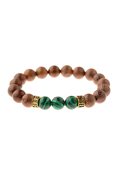 EFAYN.RO Bratara, model fashion, accesorii roca naturala, unisex, verde, EFAYN